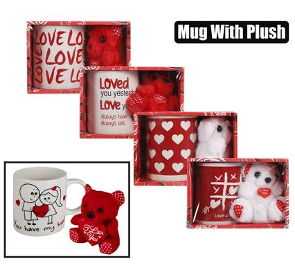 Valentine's Mug and Teddy Set-Gifting Occasions-corporate valentines day gifts | valentine's day gifts for employees