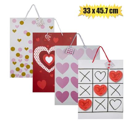 Assorted Paper Valentine's Day Themed Gift Bags-Gifting Occasions-corporate valentines day gifts | valentine's day gifts for employees