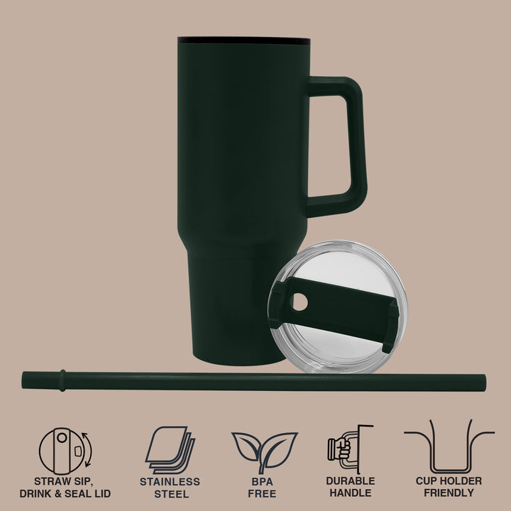 1200ml Polypropylene Enduro Mug - Dark Green