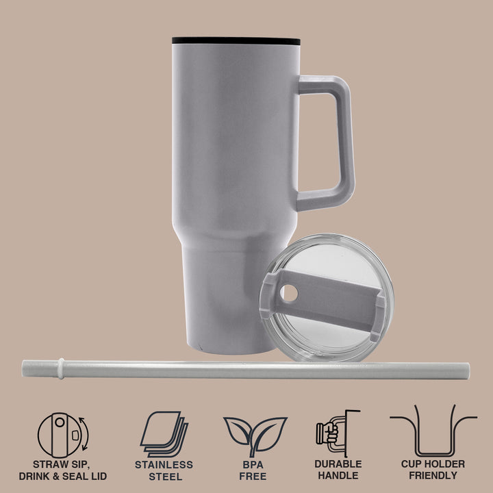 1200ml Polypropylene Enduro Mug - Grey