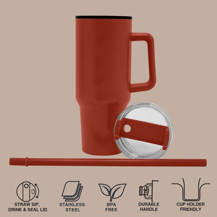 1200ml Polypropylene Enduro Mug - Red