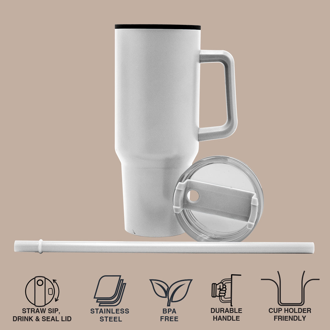 1200ml Polypropylene Enduro Mug - White