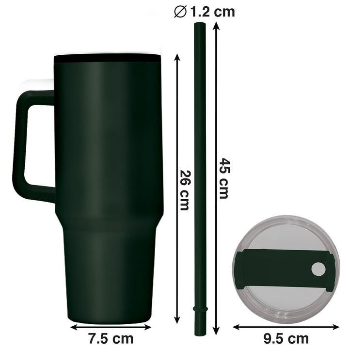 1200ml Polypropylene Enduro Mug - Dark Green