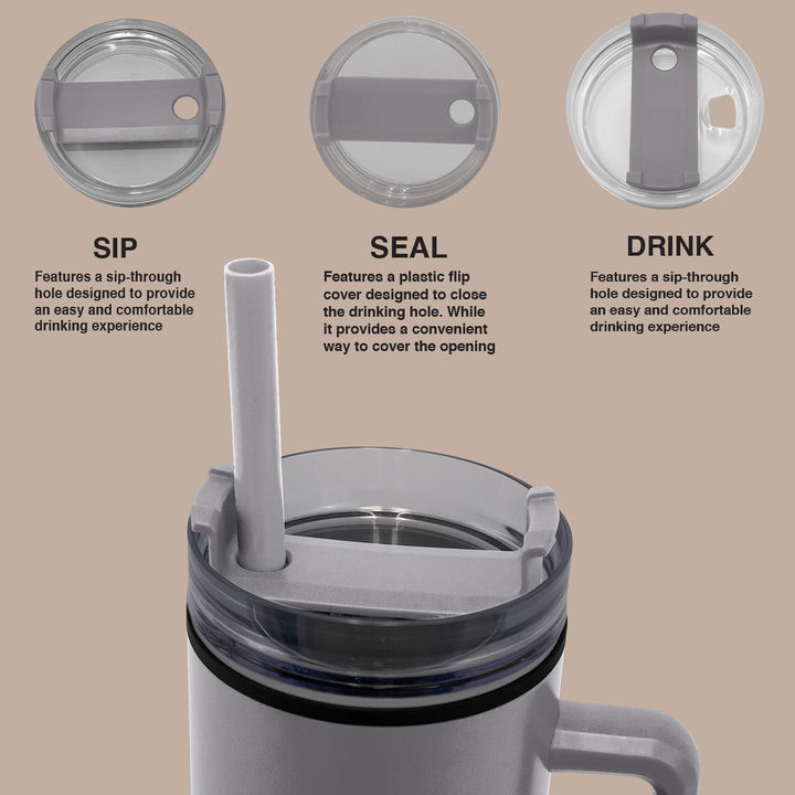 1200ml Polypropylene Enduro Mug - Grey