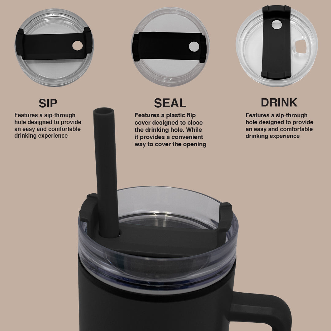 1200ml Polypropylene Enduro Mug - Black