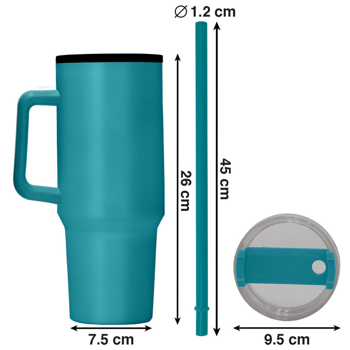 1200ml Polypropylene Enduro Mug - Turquoise