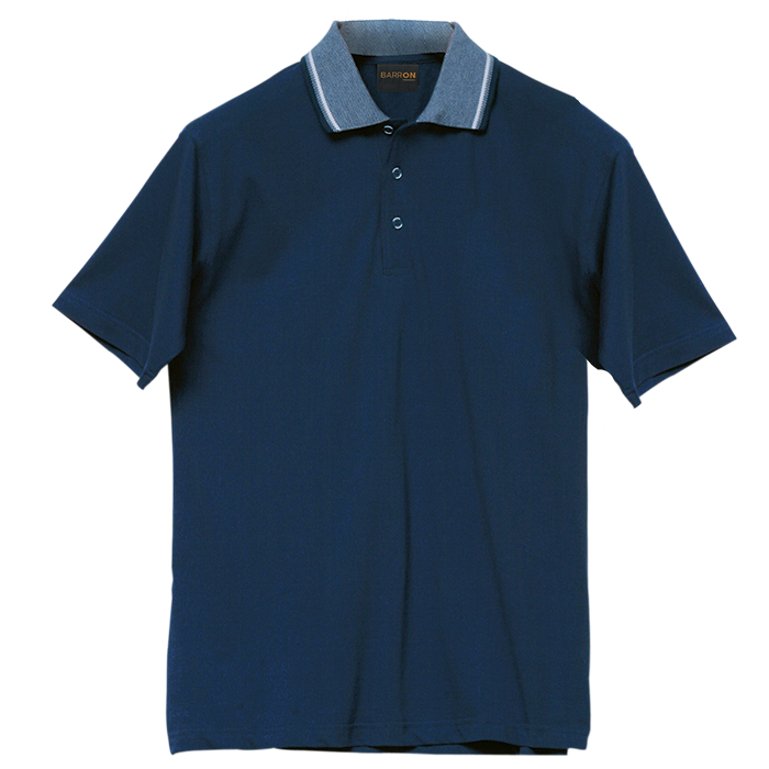 Jacquard Collar Golfer Mens | Custom Branded & Personalised Corporate Clothing | Just Brand