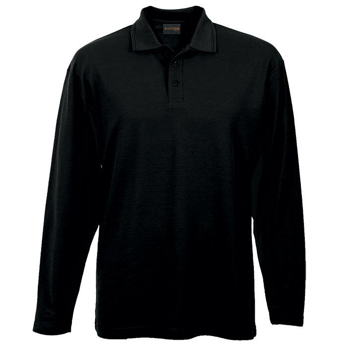 175g Pique Knit Long Sleeve Golfer Mens | Custom Branded & Personalised Corporate Clothing | Just Brand