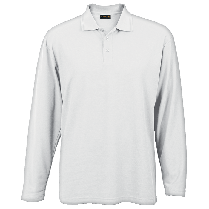 175g Pique Knit Long Sleeve Golfer Mens | Custom Branded & Personalised Corporate Clothing | Just Brand