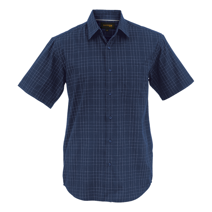 Hamilton Check Lounge Short Sleeve Mens | Custom Branded & Personalised Corporate Shirts | Just Brand