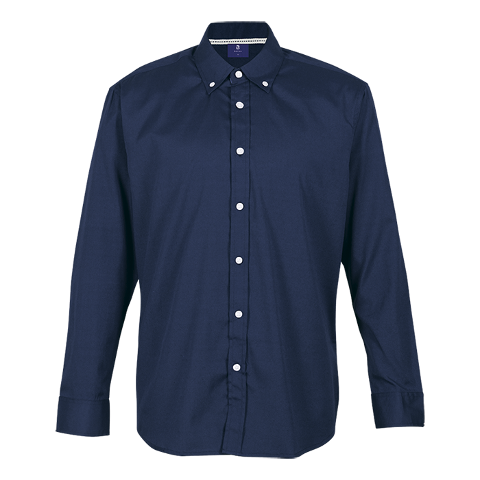 Prime Cotton Lounge Long Sleeve Mens | Custom Branded Corporate Shirts | Just Brand