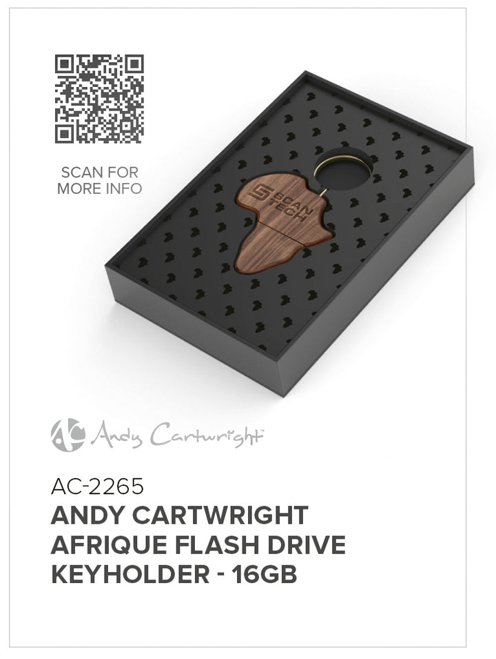 Andy Cartwright Afrique Flash Drive Keyholder - 16GB | Custom Branded & Personalised Corporate Gifts | Just Brand