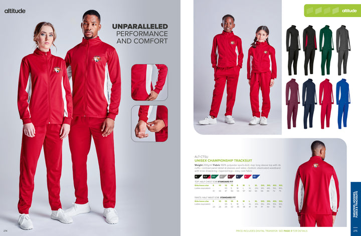 Unisex Championship Tracksuit | Corporate Clothing | Just Brand