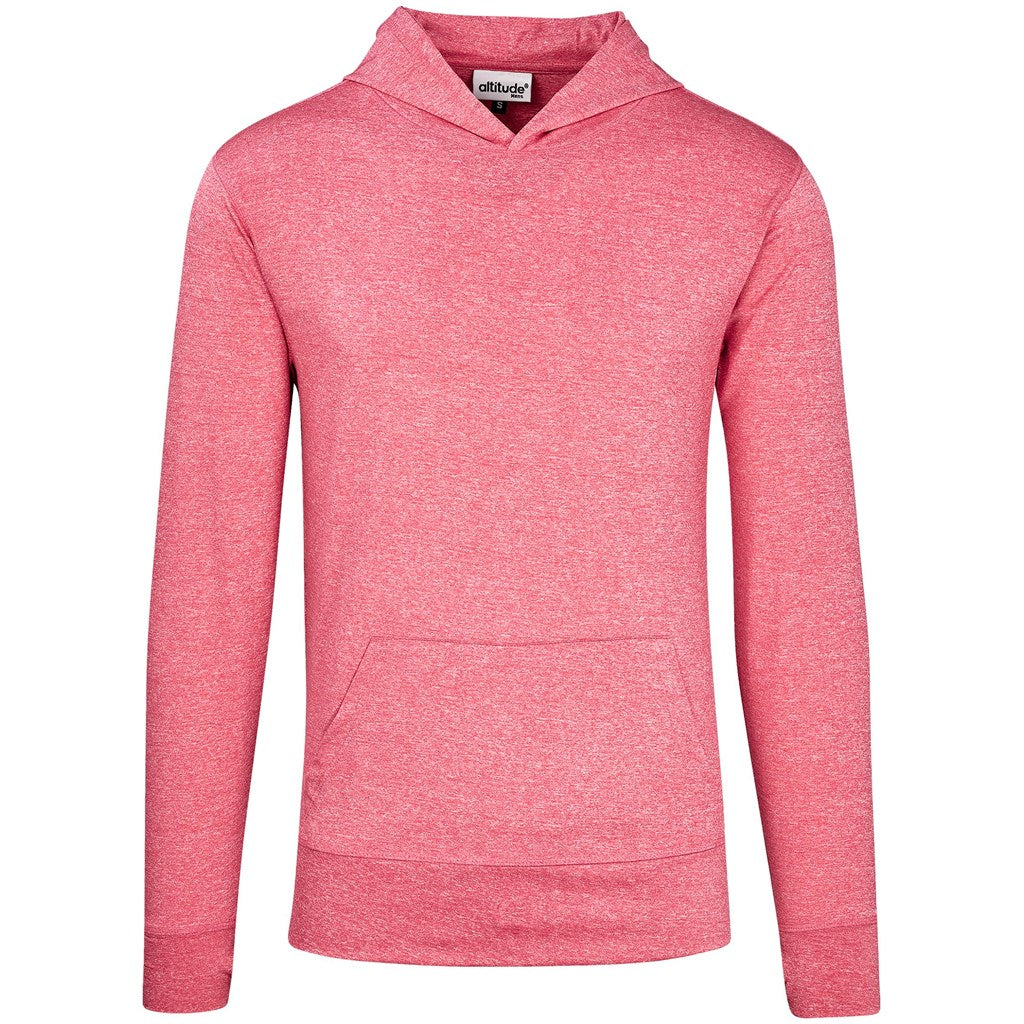 Mens Fitness Lightweight Hooded Sweater - Red | Corporate Clothing | Just Brand