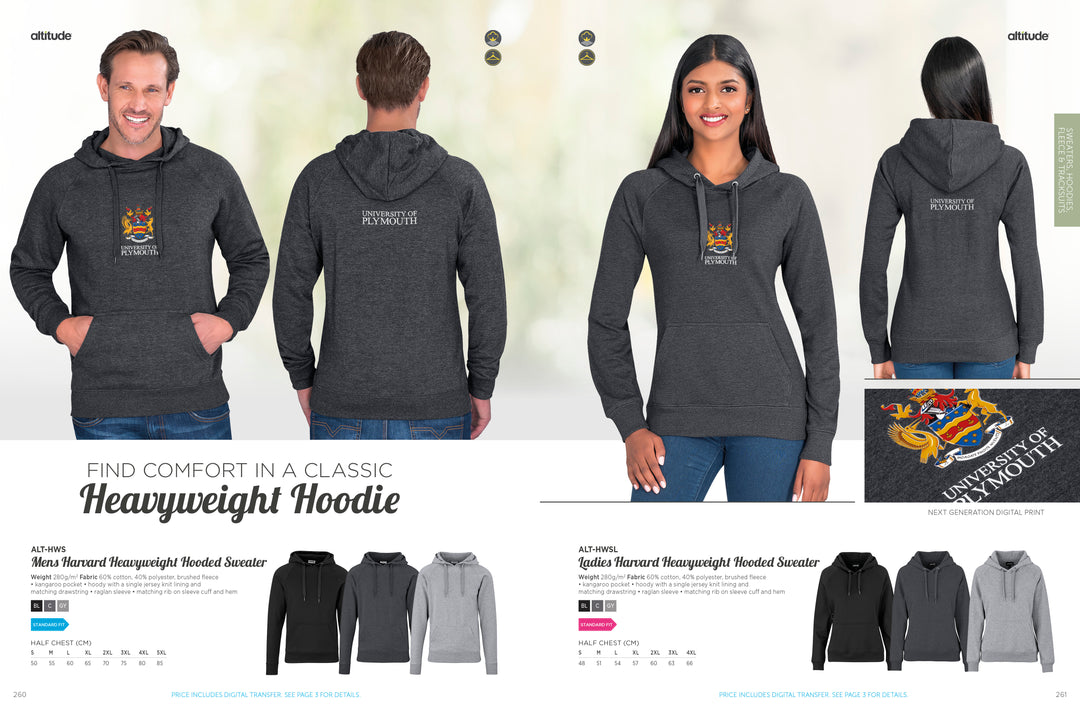 Ladies Harvard Heavyweight Hooded Sweater | Corporate Clothing | Just Brand