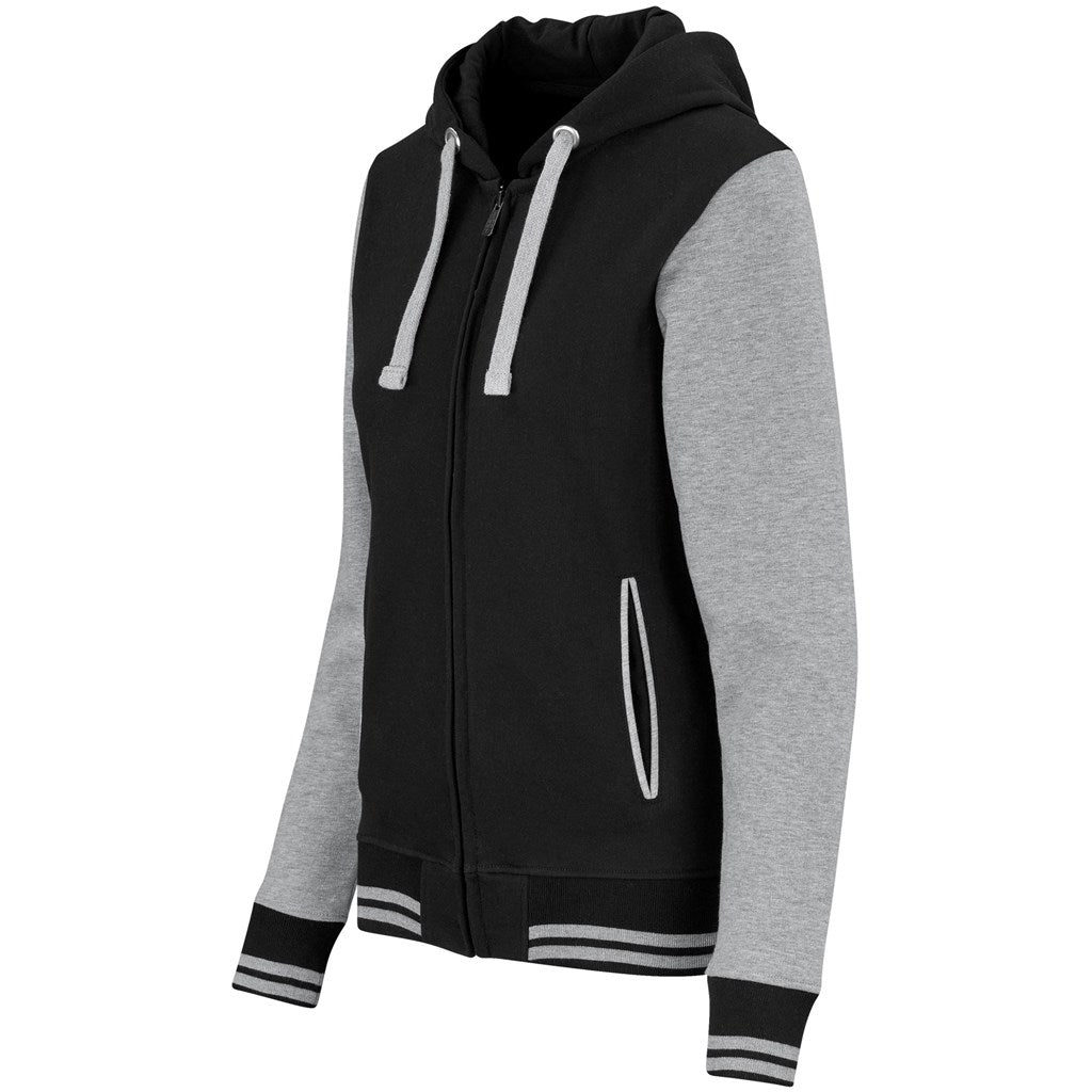 Ladies Princeton Hooded Sweater - Black | Corporate Clothing | Just Brand