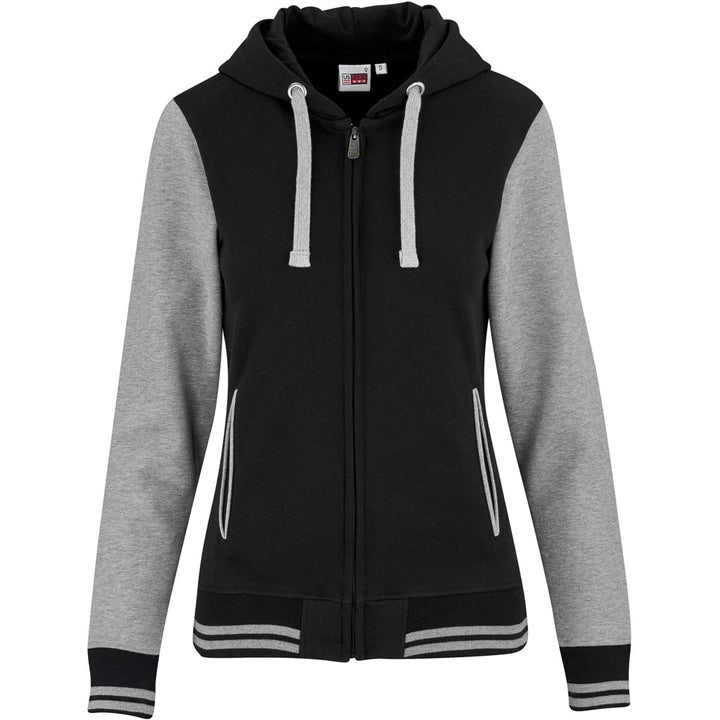 Ladies Princeton Hooded Sweater - Black | Corporate Clothing | Just Brand