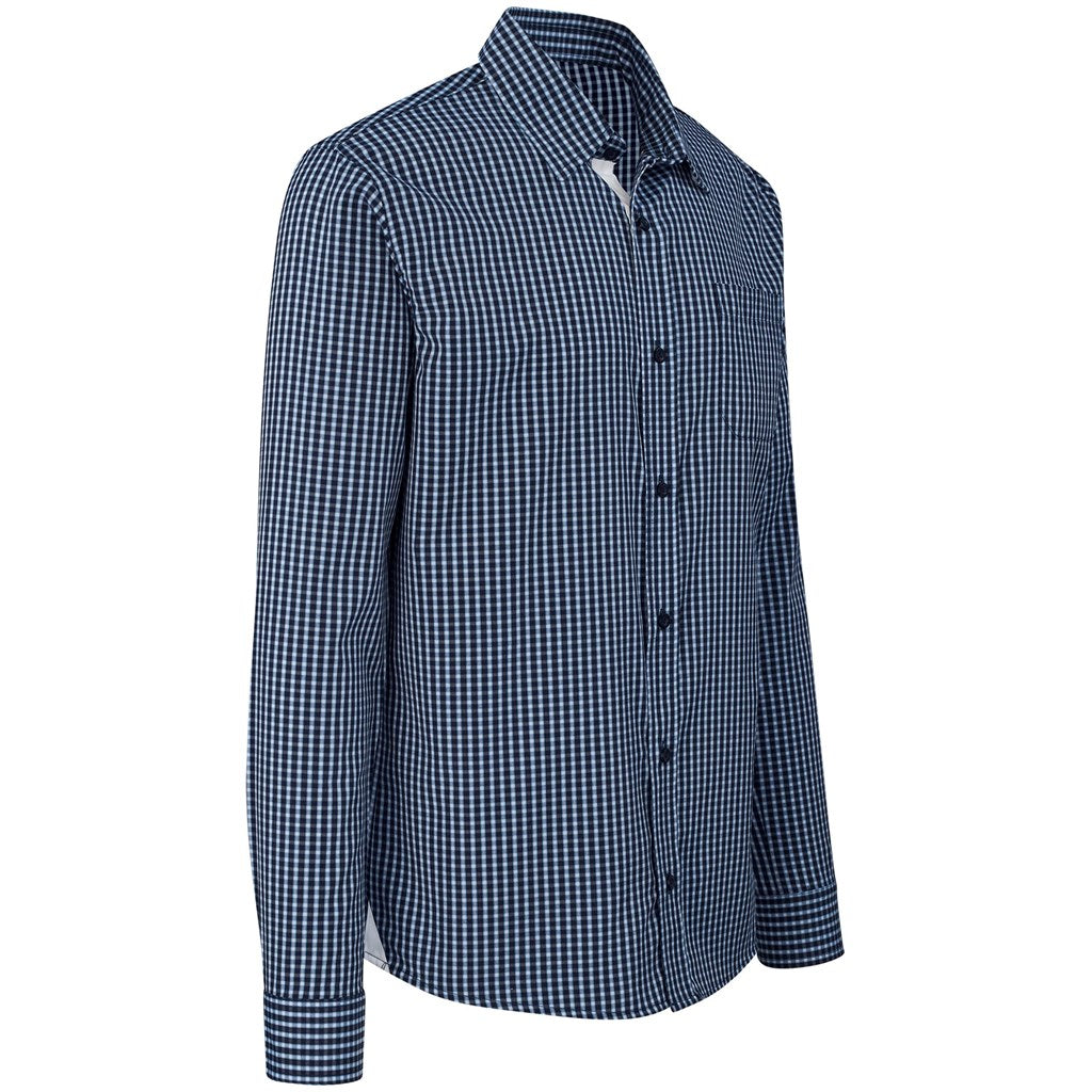 Mens Long Sleeve Kenton Shirt - Navy