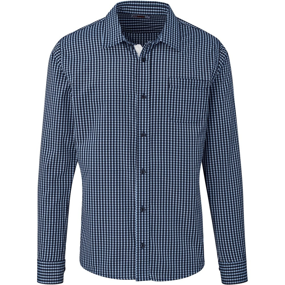 Mens Long Sleeve Kenton Shirt - Navy