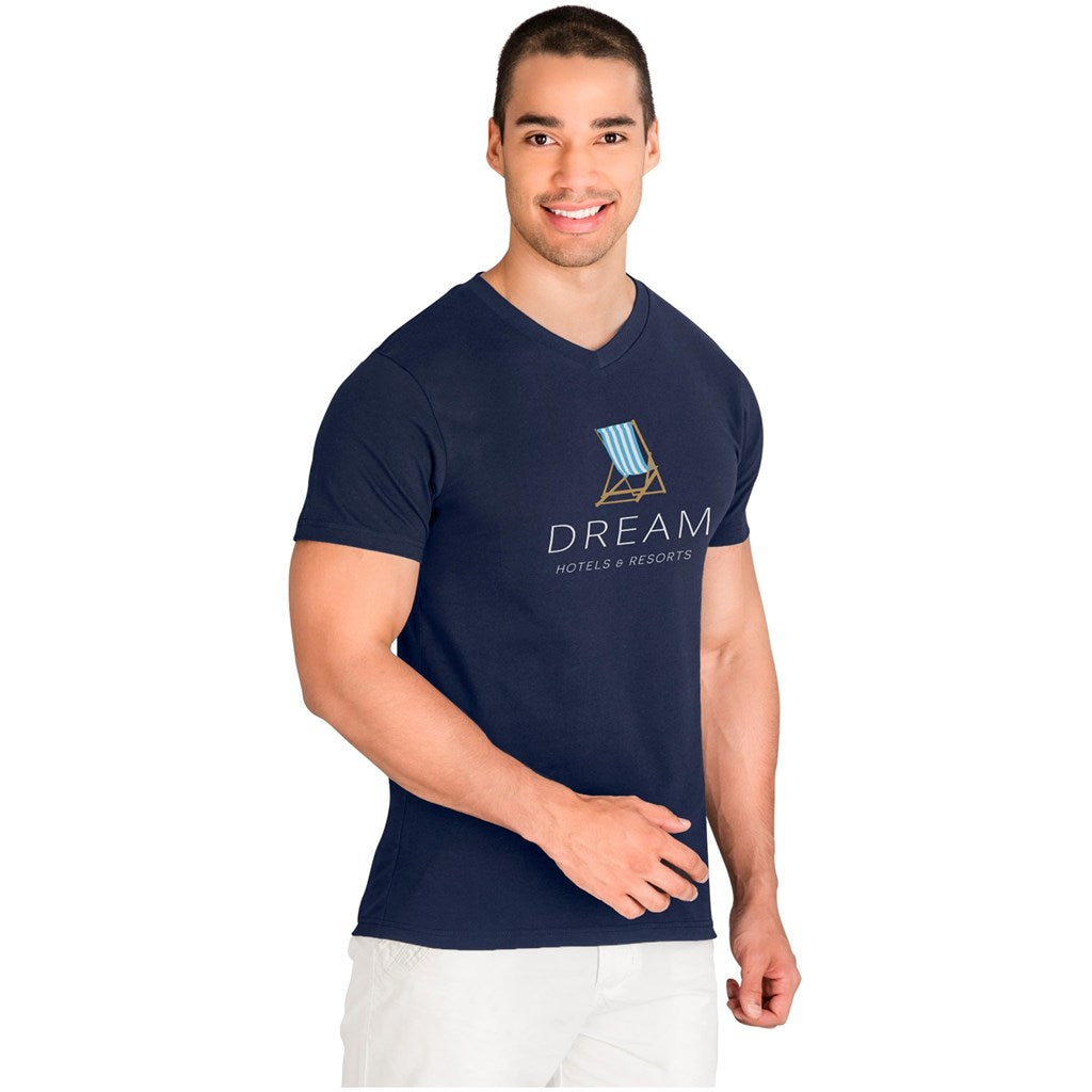 Mens Super Club 165 V-Neck T-Shirt | Personalised & Custom Branded Corporate Clothing | Just Brand