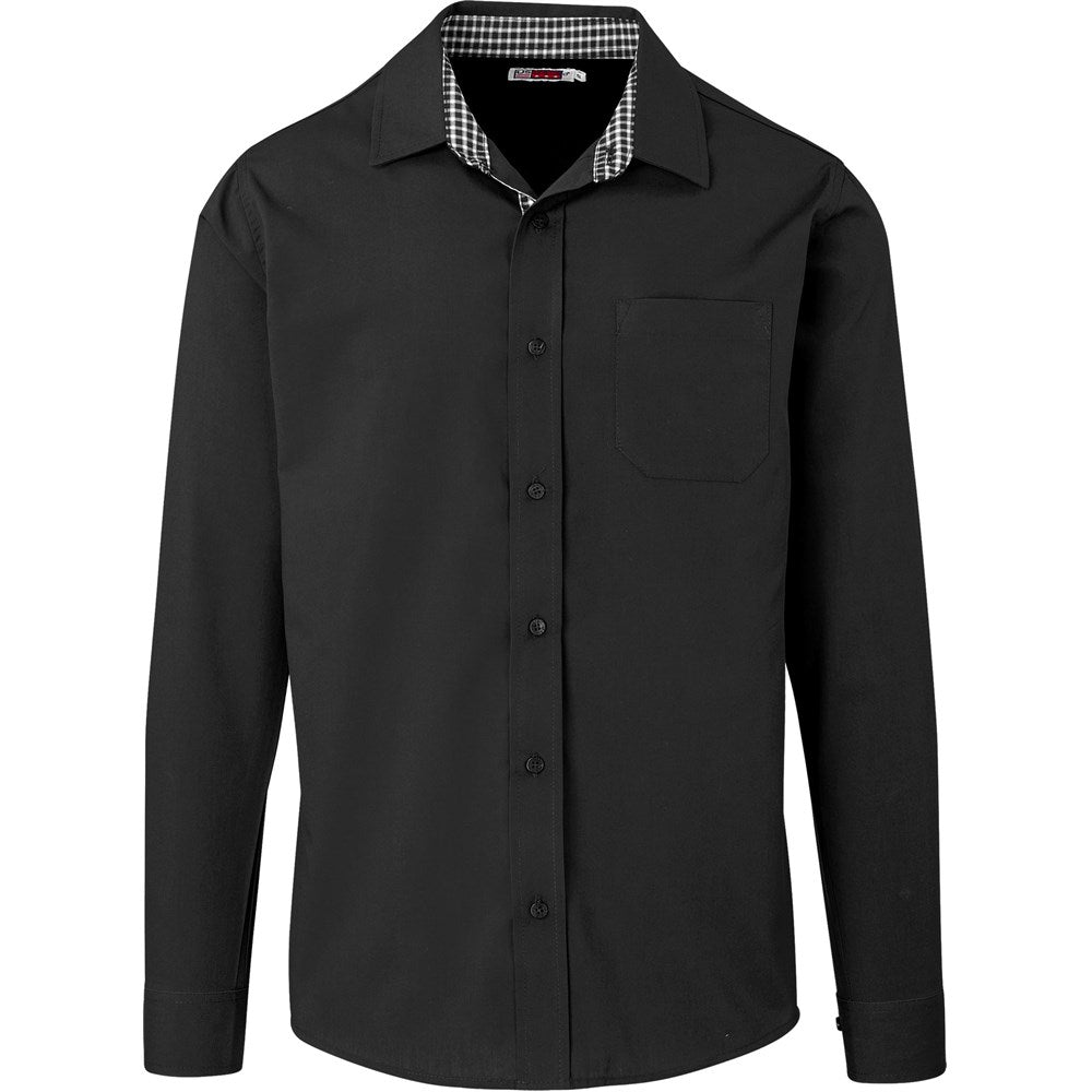 Mens Long Sleeve Warrington Shirt - Black