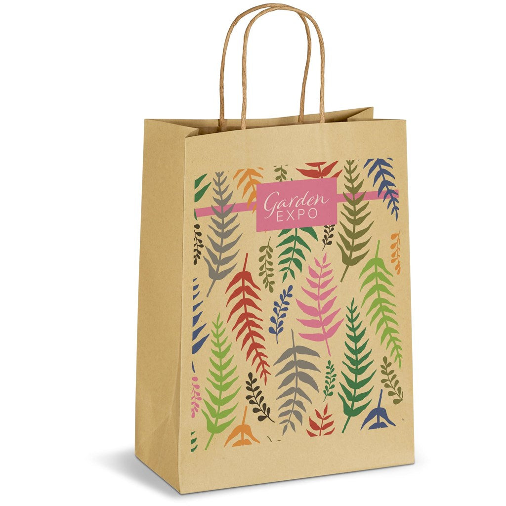 Ecological Digital Print Midi Paper Gift Bag 150gsm