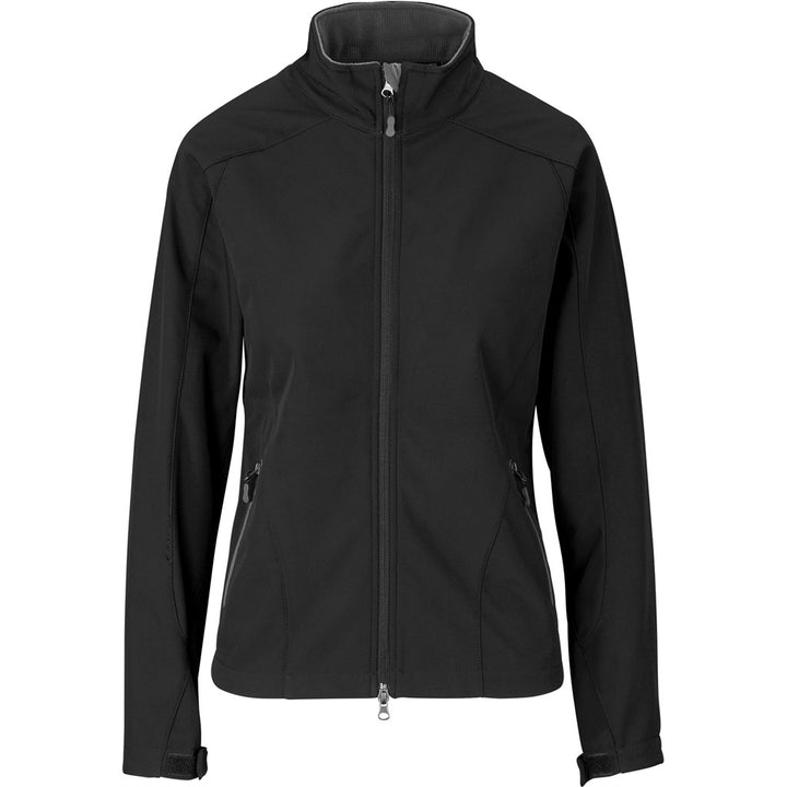 Ladies Geneva Softshell Jacket - Black | Corporate Clothing | Just Brand