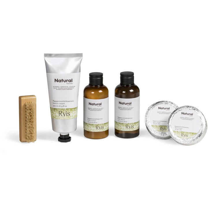 Ryis Peppermint & Rosemary Bath Set