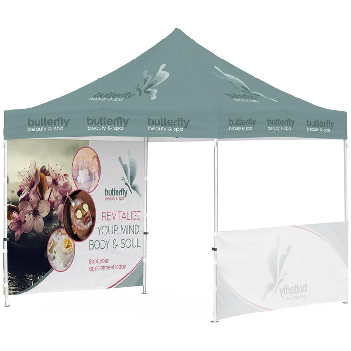 Ovation Sublimated Gazebo 3m X 3m - 1 Half-Wall Skin - 1 Full-Wall Skin