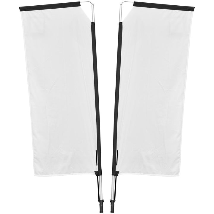 Legend 2M Sublimated Telescopic Double-Sided Flying Banner - 1 complete unit