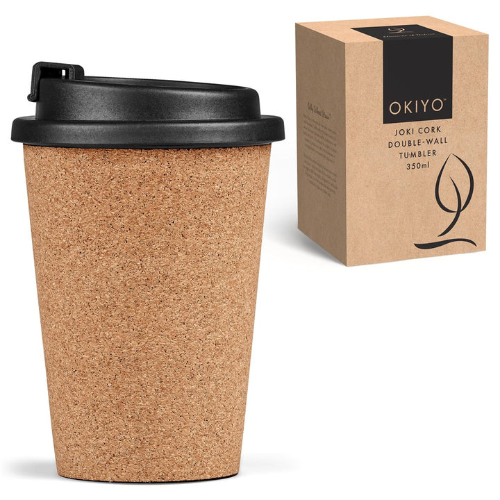 Okiyo Joki Cork & Wheat Straw Double-Wall Tumbler – 350ml