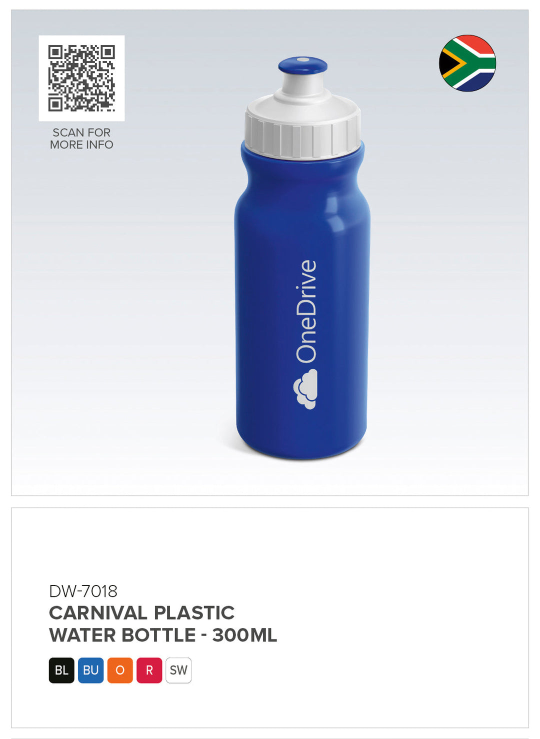 Altitude Carnival Plastic Water Bottle - 300ml | Plastic Drinkware | Custom Branded & personalised promotional products | Giftwrap Shop