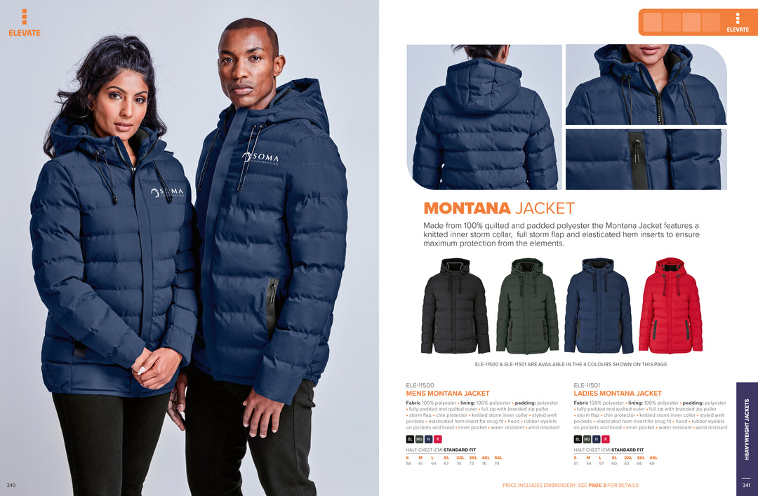 Mens Montana Jacket | Corporate Clothing | Just Brand