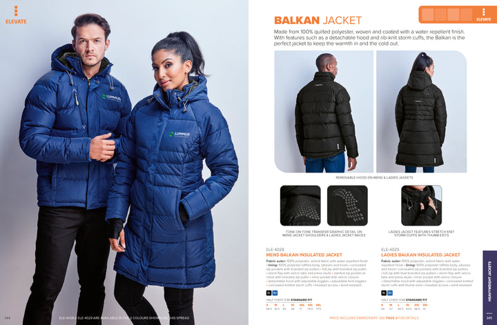 Mens Balkan Insulated Jacket | Corporate Clothing | Just Brand