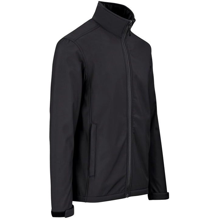 Mens Maxson Softshell Jacket - Black | Corporate Clothing | Just Brand