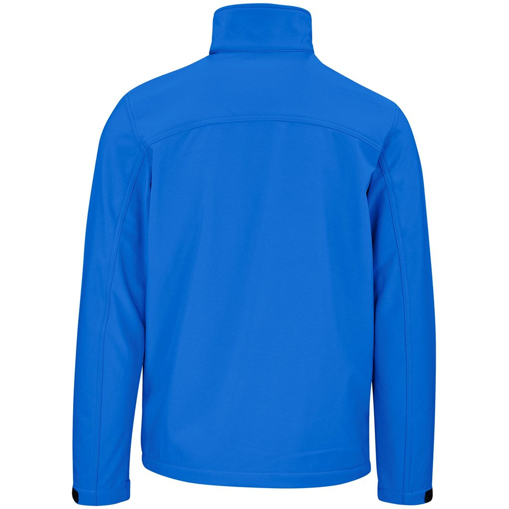 Mens Maxson Softshell Jacket - Blue | Corporate Clothing | Just Brand 