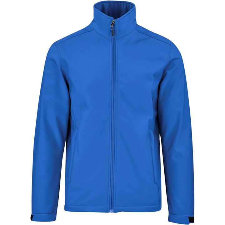 Mens Maxson Softshell Jacket - Blue | Corporate Clothing | Just Brand 