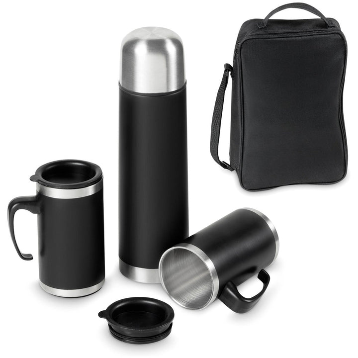 Cardinal Stainless Steel Vacuum Flask & Mug Set