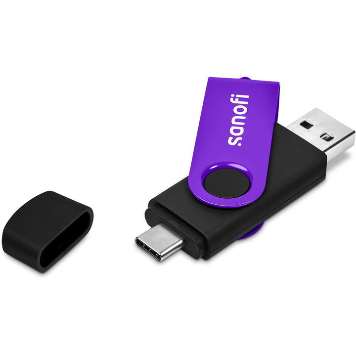 Shuffle Gyro Black Flash Drive – 8GB