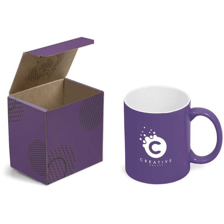 Omega Mug in Bianca Custom Gift Box | Custom branded mugs | Just Brand