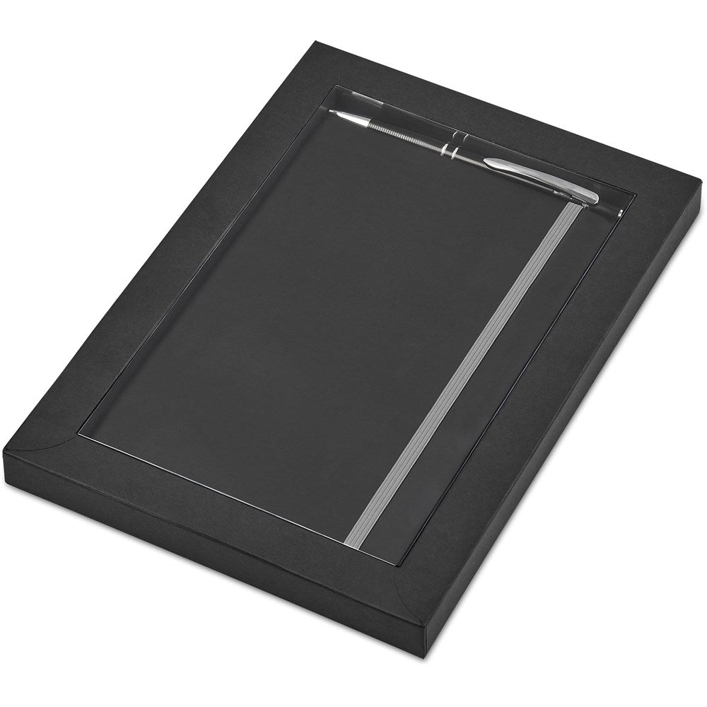 Carter Notebook & Pen Set - Grey