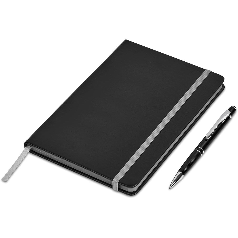 Carter Notebook & Pen Set - Grey