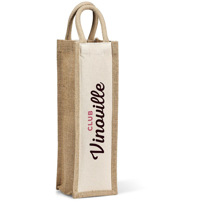 Okiyo Inshu Jute & Cotton Wine Tote