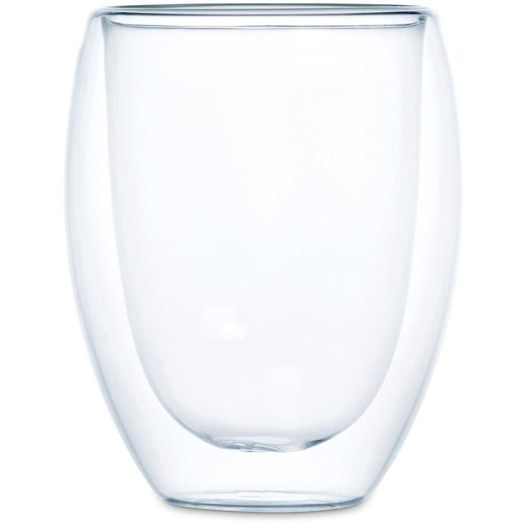 Serendipio Lorenzo Glass Double-Wall Cup - 350ml | custom branded promotional items | Just Brand