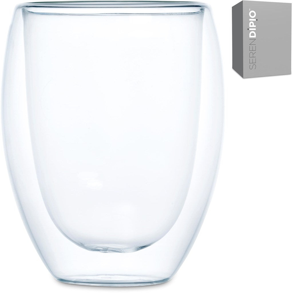 Serendipio Lorenzo Glass Double-Wall Cup - 350ml | custom branded promotional items | Just Brand