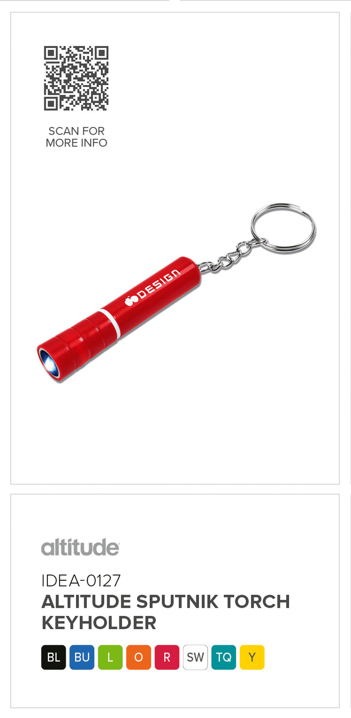 Altitude Sputnik Torch Keyholder | Custom Branded & Personalised Corporate Gifts | Just Brand