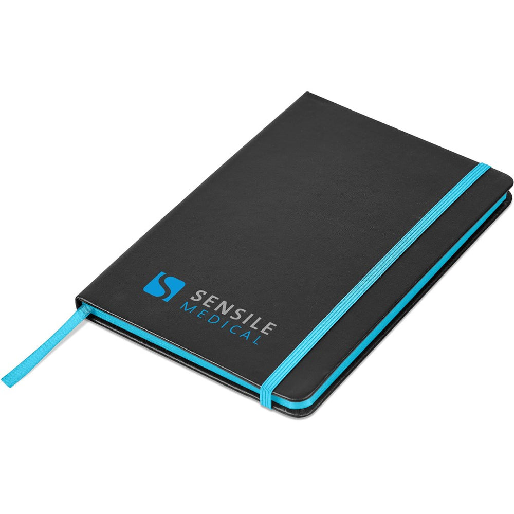 Altitude Colour-Edge A5 Hard Cover Notebook - Cyan