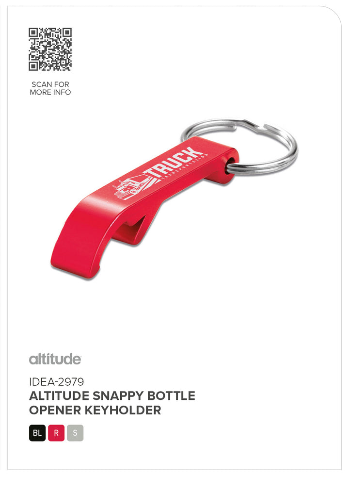 Altitude Snappy Bottle Opener Keyholder | Custom Branded & Personalised Corporate Gifts | Just Brand