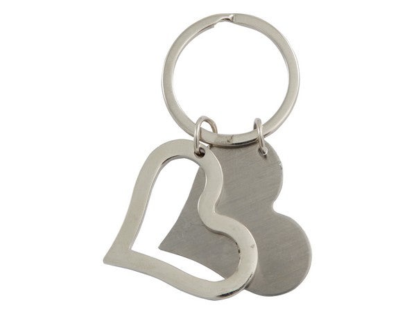 Dual Heart Keyring – Affordable Bulk Valentine's Day Gift