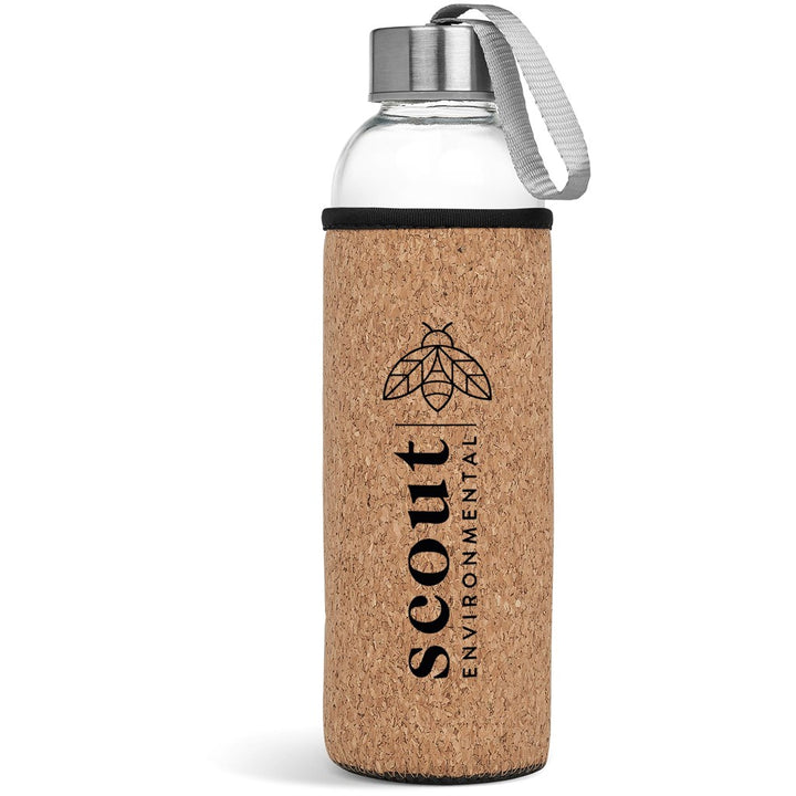 Kooshty Kork  Glass Water Bottle - 500ml